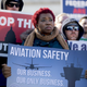 Union members and other federal employees protest the government shutdown on Capitol Hill in Washington, Thursday, Jan. 10, 2019.